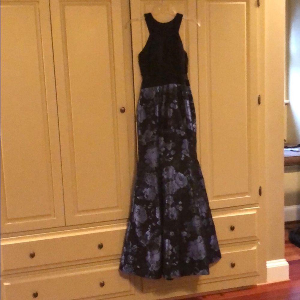 Full length mermaid style dress